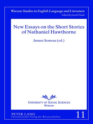 cover image of New Essays on the Short Stories of Nathaniel Hawthorne